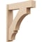 Ekena Millwork 8-in W x 34-in D x 40-in H Balboa Block Rough Cedar Woodgrain TimberThane Outlooker, Primed Tan OUTUR080X34X40BOA44RCPR - alternate 1